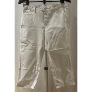 NWT Nine West White Chrystie Capri size 10